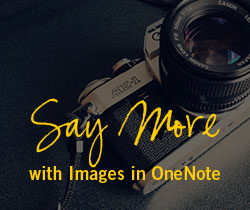 Say More with Images in OneNote