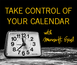 Take Control of Your Calendar with Microsoft Excel